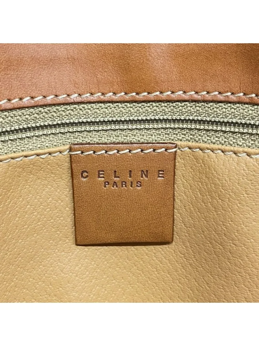 Celine Tote Macadam Brown Gold - Picture 5 of 10